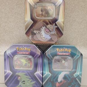 Pokemon Tin Trio with Slaking, Tyranitar, and Darkrai